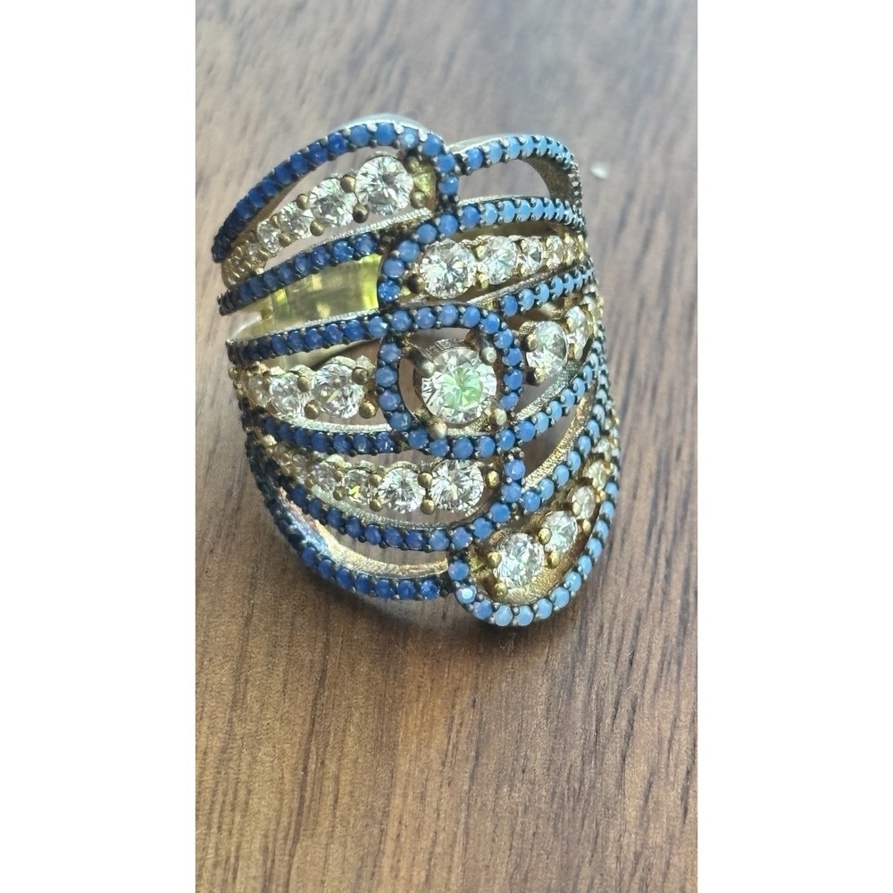 Womens  Sterling Silver Statement Ring SIZE 7